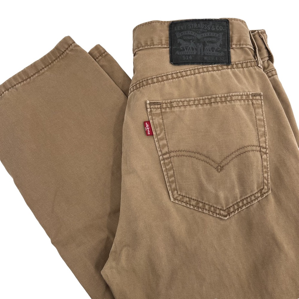 LEVI'S 514 Men's Size 29x32 Camel Straight Fit 100% Cotton Pants